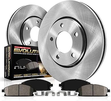 Power Stop KOE2165 Autospecialty Front Replacement Brake Kit-OE Brake Rotors & Ceramic Brake Pads For Dodge Durango 2004-2006, Dodge Ram 1500 2002 [Model Specific]