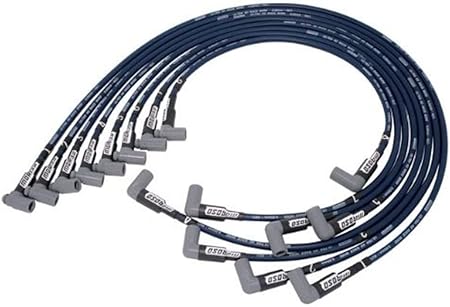 Moroso 73664 Blue Ultra 40 Spark Plug Wire Set, Fits Small Block Chevy Engines w/HEI Distributor, 90 Degree Plug Ends