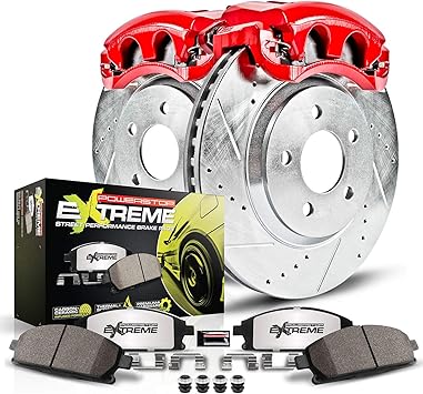 Power Stop KC1558-26 Rear Z26 Street Warrior Brake Kit Olds Pontiac For Century, Regal, Impala, Monte Carlo, Olds Intrigue, Pontiac Grand Prix [Model Specific]