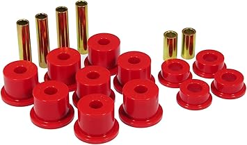 Prothane 6-1012 Red Front Spring Eye and Shackle Bushing Kit