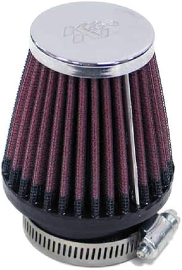 K&N Universal Clamp-On Air Intake Filter: High Performance, Premium, Replacement Air Filter: Flange Diameter: 1.8125 In, Filter Height: 3 In, Flange Length: 0.625 In, Shape: Round Tapered, RC-2320