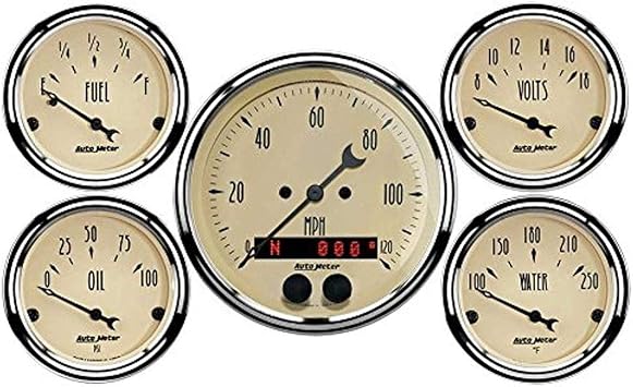 Auto Meter (1850) 5-Piece Gauge Kit