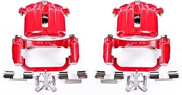 Power Stop Rear S4854 Pair of High-Temp Red Powder Coated Calipers For Cadillac DTS, Cadillac DeVille, Silverado 1500, Silverado 1500 Clas, Sierra 1500, Sierra 1500 Cla [Model Specific]