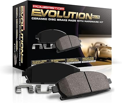 Power Stop Rear 17-1594 Z17 Evolution Ceramic Brake Pads and Hardware Set [Application Specific]