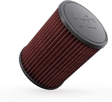 K&N Universal Clamp-On Air Intake Filter: High Performance, Premium, Washable, Replacement Air Filter: Flange Diameter: 3 In, Filter Height: 6.5 In, Flange Length: 0.625 In, Shape: Round, RU-2820