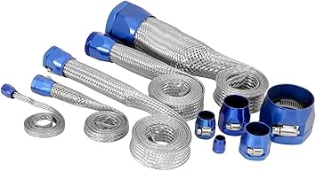 Spectre Performance 7496 Blue Stainless Steel Sleeving Kit