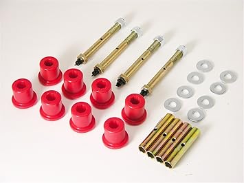 Prothane 1-814 Red Greasable Front Shackle Bushing Kit for CJ5, CJ7 and CJ8