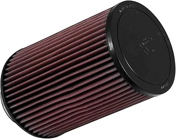 K&N Universal Clamp-On Air Intake Filter: High Performance, Premium, Washable, Replacement Filter: Flange Diameter: 4 In, Filter Height: 9.5 In, Flange Length: 1.75 In, Shape: Round Tapered, RU-5045