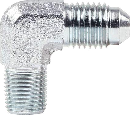 Allstar Performance ALL50019 4 AN Male to 1/8 in NPT Male 90° Adapter, 4AN to 1/8