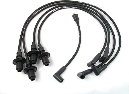 Pertronix 804202 Flame-Thrower Black 8mm 4 Cylinder Spark Plug Wire