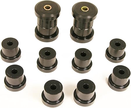 Prothane 7-1011-BL Black Rear Multi Leaf Spring Eye and Shackle Bushing Kit