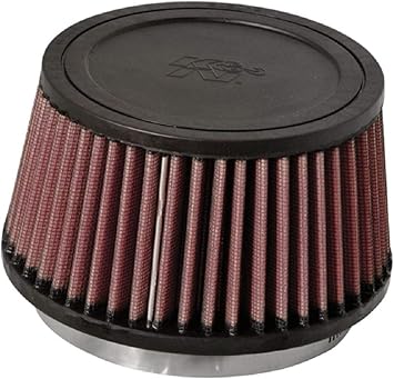 K&N Universal Clamp-On Air Intake Filter: High Performance, Premium, Replacement Air Filter: Flange Diameter: 4.5 In, Filter Height: 3.25 In, Flange Length: 0.625 In, Shape: Round Tapered, RU-3110