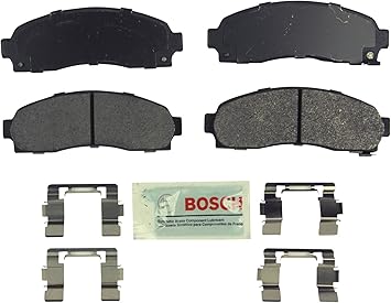 BOSCH BE913H Blue Semi-Metallic Disc Brake Pad Set With Hardware - Compatible With Select Chevrolet Equinox; Pontiac Torrent; Saturn Vue; FRONT