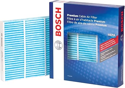 BOSCH 6077C HEPA Cabin Air Filter - Compatible with Select Ford Edge, Fusion, Police Responder Hybrid, SSV Plug-In Hybrid; Lincoln Continental, MKX, MKZ