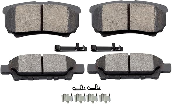 SCITOO D1037 Rear Ceramic Brake Pads Sets Fit For Chrysler 200 / Sebring,For Dodge Avenger/Caliber,For Jeep Compass 2007-2017,For Jeep Patriot 2007-2017,For Mitsubishi Lancer 2008-2017