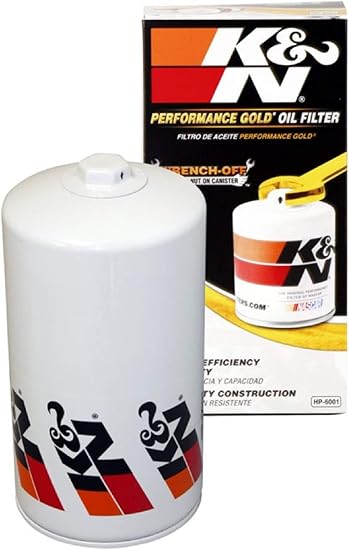 K&N Premium Oil Filter: Protects your Engine: Compatible with Select 1994-2003 FORD (Club Wagon, Super Duty, E350, E450, E550, Excursion, F59, F250, F350, F450, F550, Econoline, Stripped), HP-6001