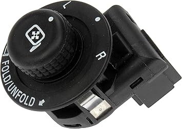 Dorman 901-342 Front Driver Side Power Mirror Switch - Left Side Compatible with Select Ford / Lincoln Models, Black