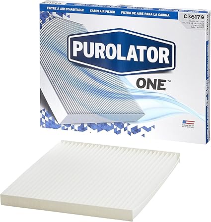 Purolator C36179 PurolatorONE Advanced Cabin Air Filter Compatible With Select Hyundai, Kia, Chevrolet, GMC, Saturn, 1 Count (Pack of 1)