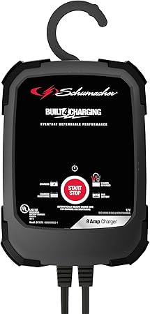 Schumacher Electric 3-in-1 Rapid Battery Charger and Maintainer, SC1279 - Fully Automatic, 8 Amps, 12 Volt and 6 Volt with Desulfation for Motorcycle, Power Sport, Marine, Car, and Truck Batteries