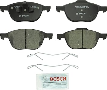 BOSCH BC1044 QuietCast Premium Ceramic Disc Brake Pad Set - Compatible With Select Ford C-Max, Escape, EcoSport, Focus; Mazda 3, 3 Sport, 5; Volvo C30, C70, S40, V50; FRONT