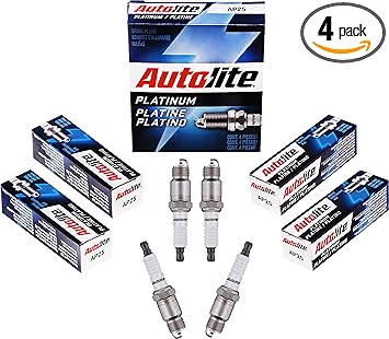 Autolite Platinum AP25 Automotive Replacement Spark Plugs (4 Pack)