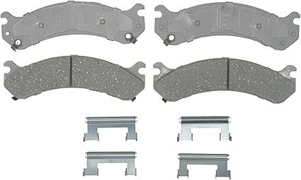 ACDelco Silver 14D784CH Ceramic Front Disc Brake Pad Set with Hardware