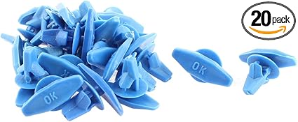 uxcell 20 Pcs Blue Auto Car Door Card Interior Weatherstrip Rivets Clips