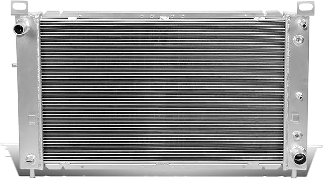 DNA MOTORING RA-SILVERADO99-2 1-Row Full Aluminum Radiator Compatible with 99-12 Silverado 1500 / 00-05 Suburban 1500 / 00-07 Yukon / 99-06 Sierra 1500 / 02-05 Escalade AT 4.8L/ 5.3L V8