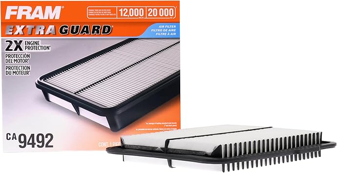 FRAM Extra Guard CA9492 Replacement Engine Air Filter for Select Chevrolet, Pontiac, Saturn and Buick Models, Provides Up to 12 Months or 12,000 Miles Filter Protection