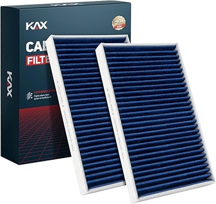 KAX Cabin Air Filter, GCF049 (CF8791A) Replace for Silverado, Suburban, Avalanche, Tahoe, Sierra, Yokon, Escalade (1999-2002) Cabin Filter, Strong Adsorption w/Upgraded Activated Carbon(2 Pack)