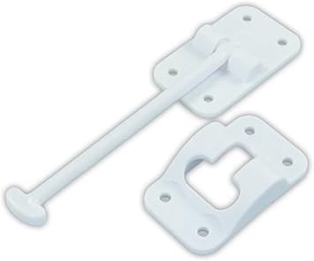 JR Products 10444 Plastic T-Style Door Holder - Polar White, 6