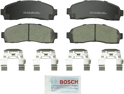 BOSCH BC833 QuietCast Premium Ceramic Disc Brake Pad Set - Compatible With Select Ford Explorer, Explorer Sport, Explorer Sport Trac, Ranger; Mazda B2300, B3000, B4000; Mercury Mountaineer; FRONT