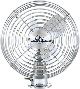 United Pacific 40848 Heavy-Duty Chrome 12V Car Fan w/6