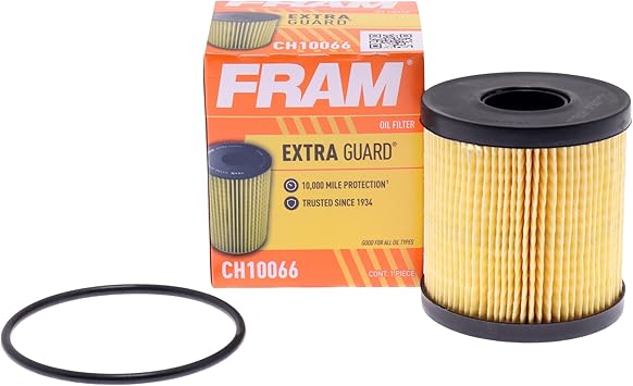 FRAM Extra Guard CH10066, 10K Mile Change Automotive Replacement Interval Cartridge Engine Oil Filter for Select Vehicle Models