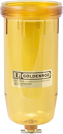 Goldenrod (495-4) Fuel Tank Filter Replacement Bowl Alcohol Resistant Polymer Material