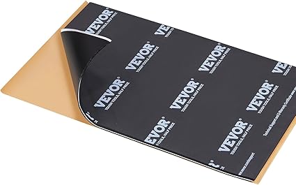 VEVOR Car Sound Deadening Mat, 200 mil 25 sqft Car Sound Dampening Material, Butyl Automotive Sound Deadener, Noise Insulation and Vibration Dampening Material for Car