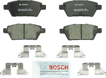 BOSCH BC1161 QuietCast Premium Ceramic Disc Brake Pad Set - Compatible With Select Ford Fusion; Lincoln MKZ, Zephyr; Mazda 6; Mercury Milan; REAR