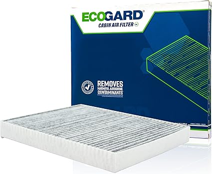 ECOGARD XC35762C Premium Cabin Air Filter with Activated Carbon Odor Eliminator Fits Porsche Cayenne 2003-2018, Cayenne DIESEL 2013-2016 | Audi Q7 2007-2015