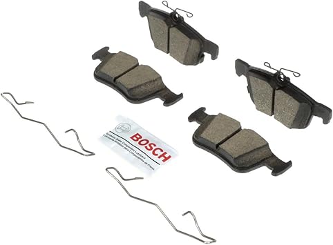 BOSCH BC1665 QuietCast Premium Ceramic Disc Brake Pad Set - Compatible With Select Ford Edge, Escape, Fusion; Lincoln Continental, MKC, MKX, MKZ; REAR