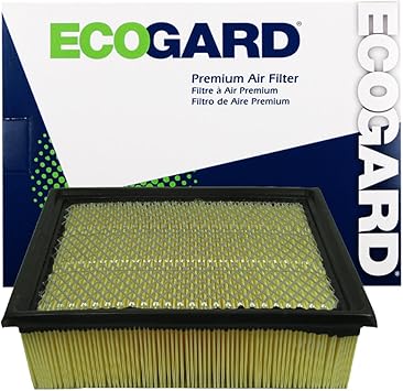 ECOGARD XA5642 Premium Engine Air Filter Fits Ford F-150 3.5L 2011-2022, F-150 5.0L 2011-2022, F-150 2.7L 2015-2022, F-250 Super Duty 6.2L 2011-2016, F-150 5.4L 2009-2010, Expedition 5.4L 2007-2014