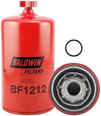 Baldwin BF1212 Heavy Duty Diesel Fuel Spin-On Filter, Red