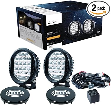 HELLA ValueFit 500 LED Series - LED Driving Lamp Kit – Universal Off-Road Light for Pickup Trucks, ATV, SUV, 4x4, Jeep, Tractors / 358117171