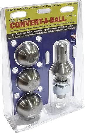 Convert-A-Ball 900B Nickel-Plated Shank with 3 Balls - 1