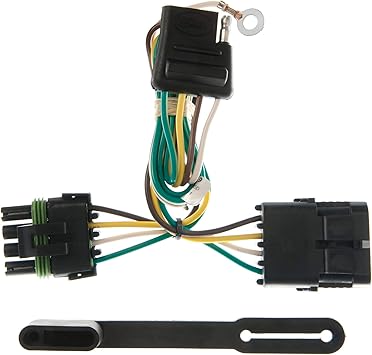 Curt Manufacturing 55319 Vehicle-Side Custom 4-Pin Trailer Wiring Harness,Fits Select Chevrolet,GMC C/K Suburban,Blazer,Tahoe,Yukon,Cadillac Escalade ,Black