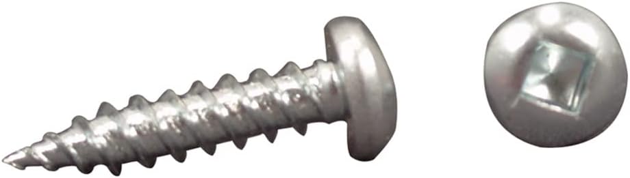 AP Products 012-PSQ500 8 X 1-1/4 Pan Head Square Recess Screw - Pack of 500