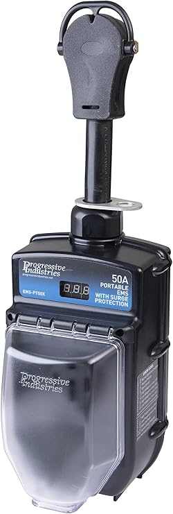 Progressive Industries RV Surge Protector – 30-50 Amp, Portable and Hardwired Options, with Fault Detection