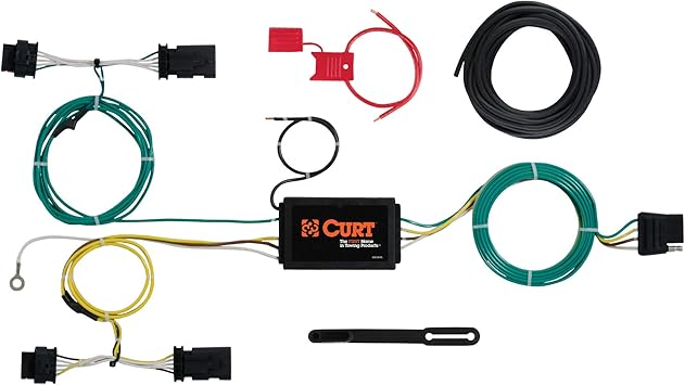 CURT 56274 Vehicle-Side Custom 4-Pin Trailer Wiring Harness, Fits Select Jeep Renegade