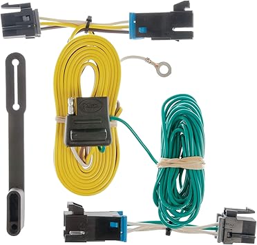 CURT 55540 Vehicle-Side Custom 4-Pin Trailer Wiring Harness, Fits Select Chevrolet Express, GMC Savana 1500, 2500, 3500, 4500