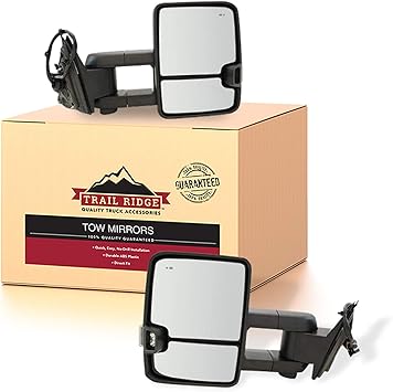 Trail Ridge Tow Mirror Power Heat Turn Memory Blind Upgrade Spot Pair for GM SUV