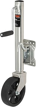 CURT 28116 Marine Boat Trailer Jack with 8-Inch Wheel, 1,500 lbs. 11 Inches Vertical Travel